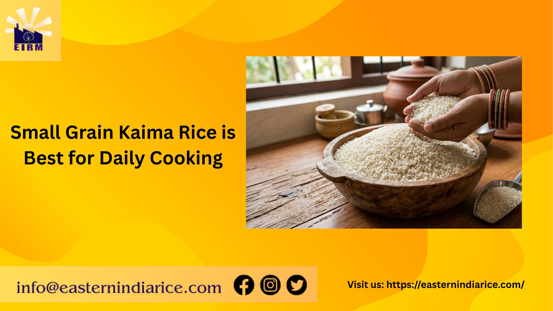 Why Small Grain Rice Like Kaima Rice is Best for Daily Cooking