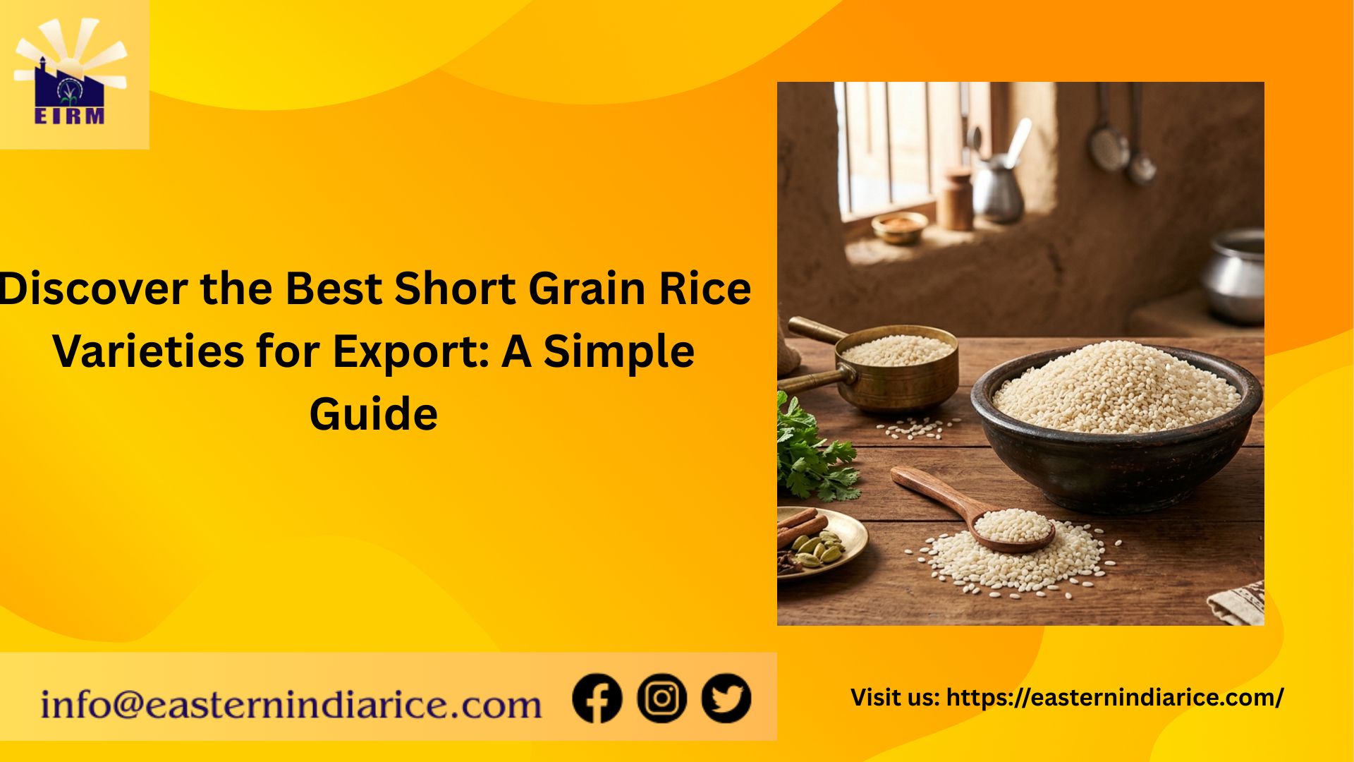 Choosing the right rice for export markets with focus on Jeera Samba Kaima and Gobindo Bhog rice